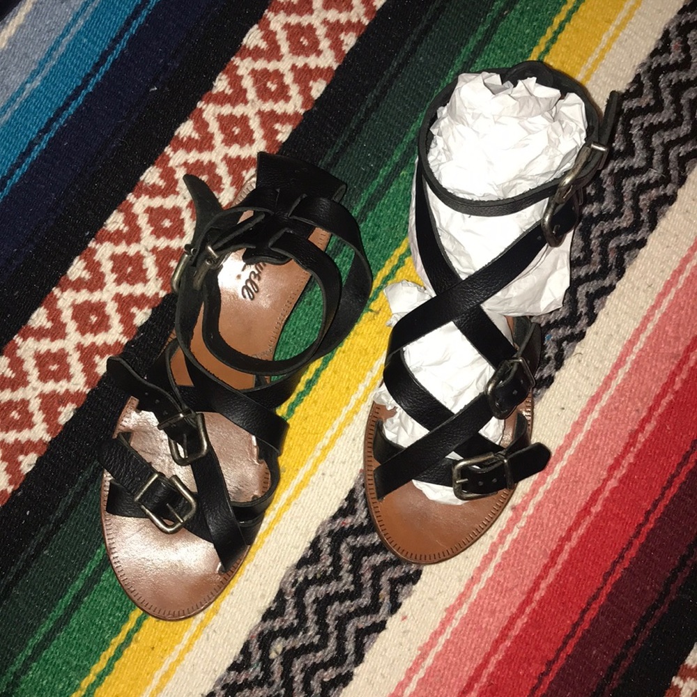 Leather Madewell Gladiator Sandals
